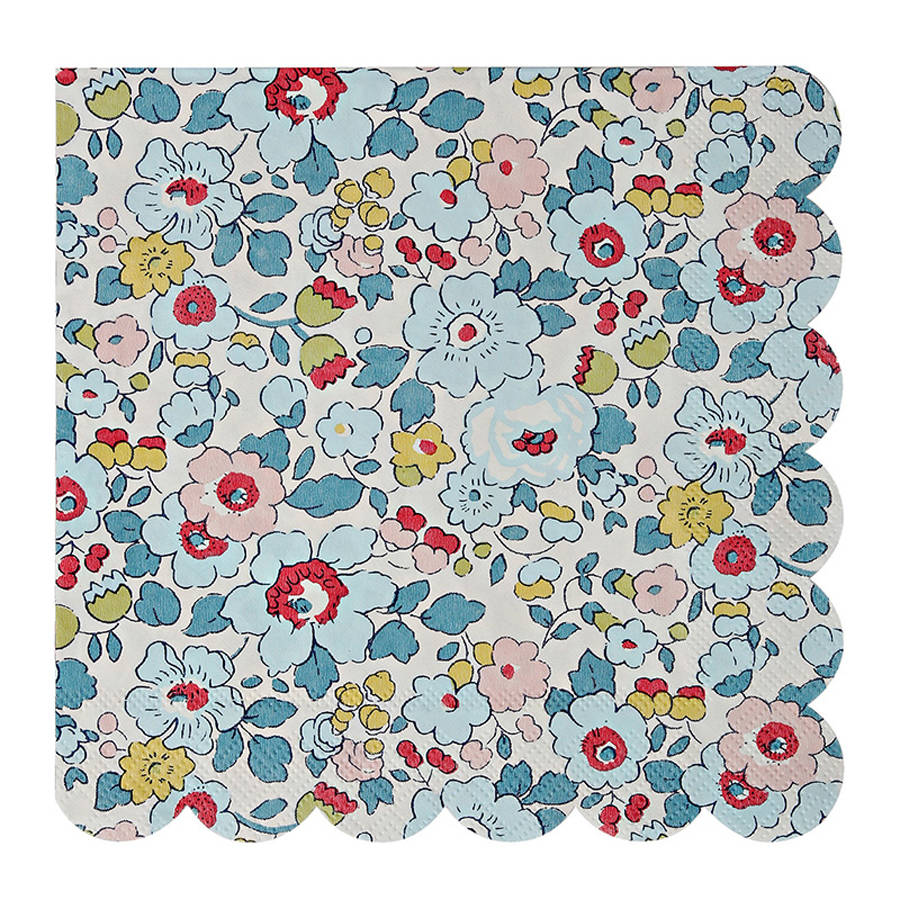 liberty betsy print large napkins by little lulubel