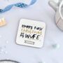 Personalised First Christmas As My Husband/Wife Coaster, thumbnail 2 of 2