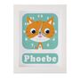Personalised Childrens Ginger Cat Clock, thumbnail 6 of 9