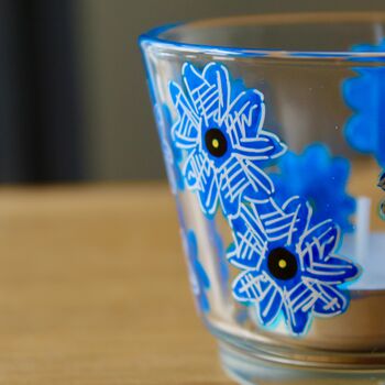 Blue Forget Me Not Tea Light Holders, 4 of 7