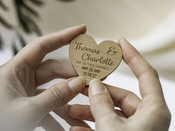 Save The Date Personalised Fridge Magnet Wedding Invite, 10 of 12