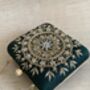 Emerald Green Mandala Design Square Clutch Bag, thumbnail 7 of 10