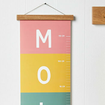 Personalised Name Height Chart, 3 of 6