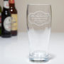 Personalised Pint Glass 'Modern Design' In Box, thumbnail 2 of 4