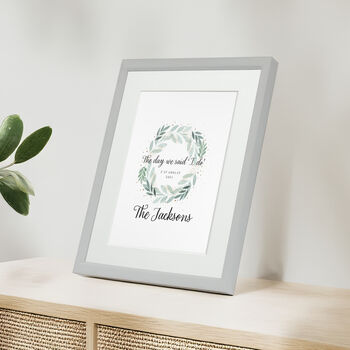 Personalised Anniversary “I Do” Keepsake Framed Print, 7 of 10