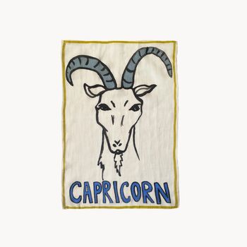 Zodiac Sign Printed Tea Towel, 4 of 6