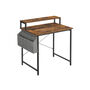 Industrial Brown Small Computer Desk With Monitor Riser, thumbnail 5 of 7
