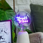 Good Vibes Light Bulb And Desk Lamp, thumbnail 2 of 4