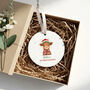 Personalised Baby’s First Christmas Highland Cow Bauble, thumbnail 5 of 8