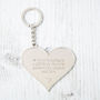Mother And Family Large Heart Message Keyring, thumbnail 5 of 10