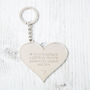 Mother And Family Large Heart Message Keyring, thumbnail 4 of 11