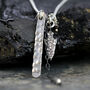 Modern Diamond And Mixed Metal Necklace, thumbnail 2 of 11