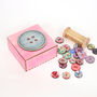 Personalised Button Birthday Sewing Storage Box, thumbnail 2 of 6
