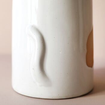 Textured Ceramic Cat Vase, 5 of 5
