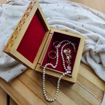 Handmade Vintage Women Wooden Jewellery Box, 2 of 8