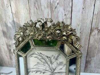 Silver Glass Photo Frame 4x6 Inch Ornate Picture Frame Gift, 9 of 10