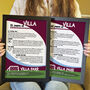 Years Of Being A Villan Print Birthday Gift For Aston Villa Fan, thumbnail 1 of 6