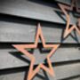 Three Metal Star Decorations , Signs For The Home Or Garden , Fence Or Wall, thumbnail 8 of 11