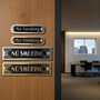 No Smoking Metal Door Sign Art Deco Or Modern, thumbnail 6 of 6