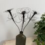 Three Handmade Wire Anemone Stems, thumbnail 2 of 11