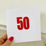 50th Birthday Card, thumbnail 1 of 2