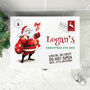 Personalised White Wooden Cartoon Santa Christmas Eve Box Three Sizes 22cm | 27cm | 30cm, thumbnail 6 of 8