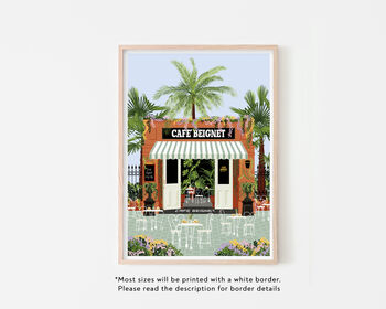 Cafe Beignet In New Orleans Art Print, 2 of 6