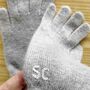 Personalised Womens Cashmere Wool Winter Gloves Gift, thumbnail 9 of 10