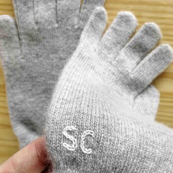 Personalised Womens Cashmere Wool Winter Gloves Gift, 9 of 10