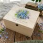Personalised Forget Me Not Design Memory Box Five Sizes Available, thumbnail 1 of 10