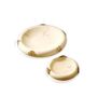 Set Of Two Travertine Lexi Tray Set With Brass Accents, thumbnail 2 of 2