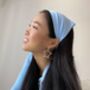 Silk Audrey Triangle Headscarf, thumbnail 10 of 12