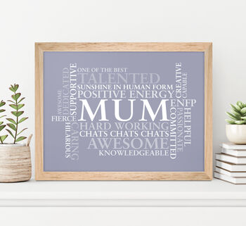 Custom Made 'Use Your Own Words' Word Cloud Print, 10 of 12