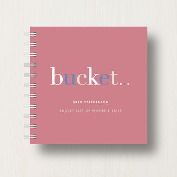Personalised 'Bucket' List Small Notebook, 9 of 10
