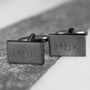 Personalised Engraved Geometric Initials Cufflinks, thumbnail 1 of 2