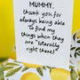 “Thank You For Finding My Things” Personalised Card For Mummy Or Daddy, thumbnail 6 of 6
