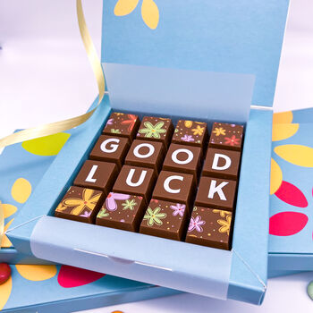 Personalised Message Good Luck Chocolates, 2 of 7