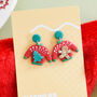 Mismatched Cosy Christmas Jumper Earrings, thumbnail 3 of 3