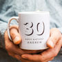 30th Birthday Personalised Mug Gift, thumbnail 1 of 3