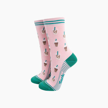 Coffee And Books Bamboo Socks Gift Set For Women, 4 of 4