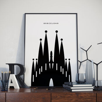 Barcelona Poster. Sagrada Familia Poster. Print By Jack's Posters ...