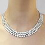 Sterling Silver Chunky Scales Necklace, thumbnail 4 of 8