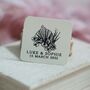 Pampas Wedding Personalised Rubber Stamp, thumbnail 2 of 3