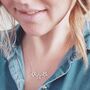 Triple Star Necklace. Handmade In Sterling Silver, thumbnail 2 of 5