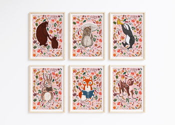 Woodland Animal Set Of Six, 3 of 12