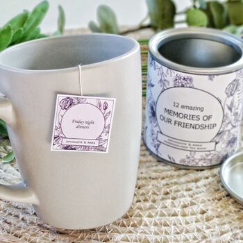 Friendship, Our Amazing Memories Personalised Tea, 2 of 3