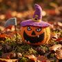 Handmade Felt Jack O Pumpkin Decoration, thumbnail 1 of 3