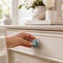 Blue Floral Round Shaped Ceramic Cabinet Knob, thumbnail 4 of 8