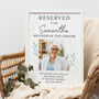 Personalised 'Reserved For' Memorial Framed Print, thumbnail 1 of 7