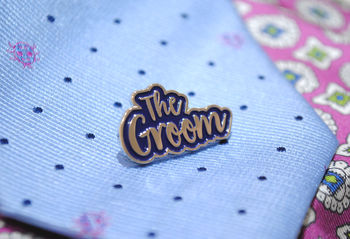The Groom Wedding Day / Stag Do Party Enamel Lapel Pin, 5 of 11